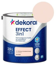 DEKORAL Farba EFFECT 3in1 różowy brzoskwiniowy 2,5L
