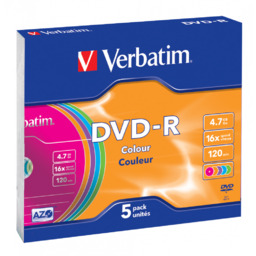Płyty Verbatim DVD-R 4,7GB 16x - Slim -