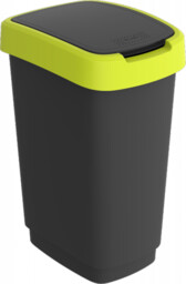 Rotho Kosz na śmieci TWIST 25L czarno/limonkowy