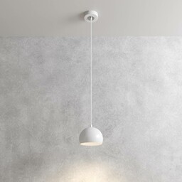 Luminex Żyrandol Sool, biały, Ø 15 cm, metal