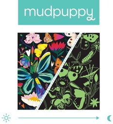 Mudpuppy, puzzle, rodzinne świecące w ciemności Motyle, 500