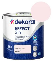 DEKORAL Farba EFFECT 3in1 różowy jasny 2,5L