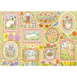 Schmidt Spiele 59792 szlachcice koty w przepychu kwiatów,