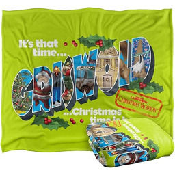 Świąteczne wakacje jedwabisty w dotyku super miękki koc