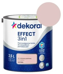 DEKORAL Farba EFFECT 3in1 różowy pudrowy 2,5L