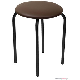 Taboret CHICO 2 - czarny stelaż Brązowy