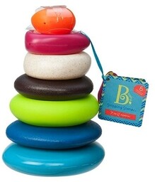 Tęczowa układanka na palikach dla dzieci, BX1372-B.Toys, zabawki