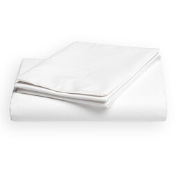 Darymex Prześcieradło hotelowe bez gumki 140x220 białe bawełniane