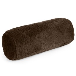 Eurofirany Poduszka dekoracyjna 15x45 Nina brązowa ciemna futrzana