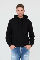 HUGO Czarna bluza Sweatshirt with hood, Wybierz