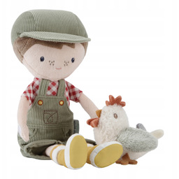 Lalka farmer Jim Chłopiec z Kurczaczkiem rolnik przytulanka