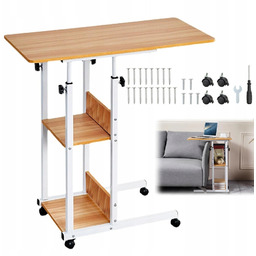 Mobilne przyłóżkowe biurko Stolik pod laptopa z regulacją