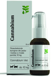 Cannabium Vet 15 ml olej konopny 1%CBD