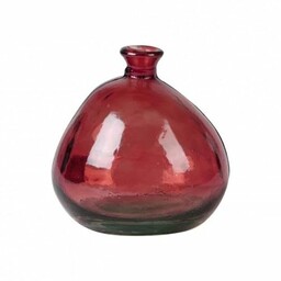 NATURAL LIVING Wazon Mila 2L Rubi szklany recykling