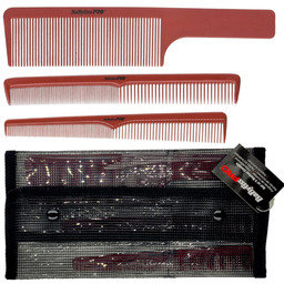 BaByliss PRO zestaw grzebieni barberskich, antystatyczne grzebienie, odporne
