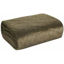 Narzuta 170 x 210 Pikowana Velvet Luiz3 Brąz