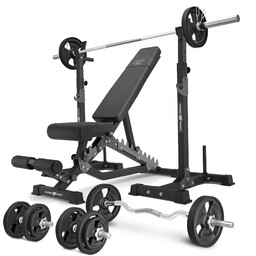 Marbo Sport Zestaw MS34_2.0_83KG_G Ławka dwustronna + wielopoziomowe