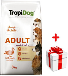 TROPIDOG Premium Adult Small Breeds z kaczką