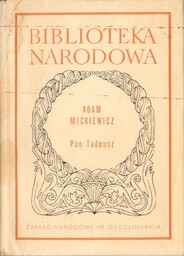 PAN TADEUSZ Adam Mickiewicz