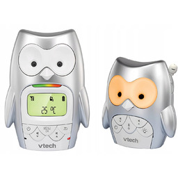 Niania elektroniczna Vtech odcienie szarości i srebra
