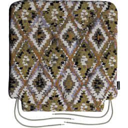 Poduszka na krzesło Adam, kremowe wzory azteckie