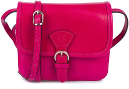 Listonoszka skórzana BELTIMORE K66 różowa