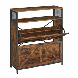 Uchylna szafka na buty z półką industrialna loftowa