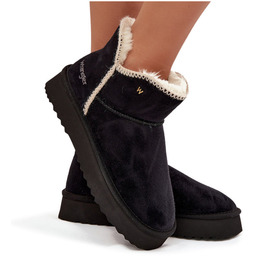 Śniegowce Damskie Na Platformie Wrangler 20253093.25Y Czarne 37-40