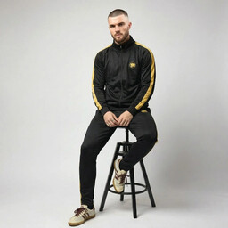 Dres Sportowy WarHouse Small Logo Komplet Black/Gold