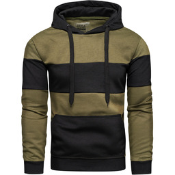 Bluza męska zielona z kapturem Recea