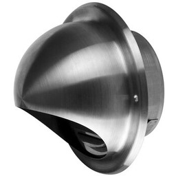 Wyrzutnia - czerpnia metalowa nierdzewna Ø125 nierdzewny