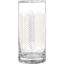 Premier Housewares okulary jazzowe highball, złoty, 7 x