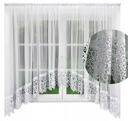 Firana gotowa Firany 140x400 balkon z koronką łuk