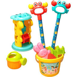 ZESTAW DO PIASKU PIASKOWNICY WIADERKO KONEWKA FOREMKI ŁOPATKI