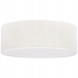 Lampa Sufitowa Plafon Natynkowy Z Białym Abażurem Boho