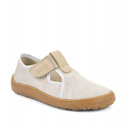 Pantofle Tenisówki Kapcie Froddo Barefoot Canvas T-bar Gold