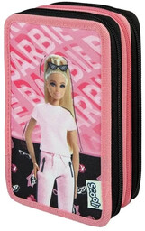 Piórnik potrójny z wyposażeniem Barbie - Cass film
