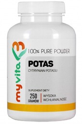 Suplement diety, Potas Proszek (Cytrynian Potasu) 250 g