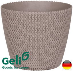 Donica Hipster 22x18cm 5L kolor mocca