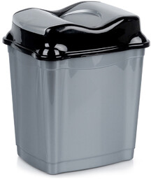 Kosz na śmieci plastikowy szary 16 l