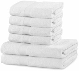 DecoKing Zestaw ręczników Marina biały, 4 szt. 50