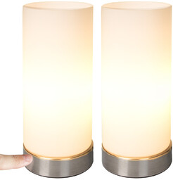ZESTAW 2x LAMPKA NOCNA STOŁOWA LAMPA PROSTA STOJĄCA