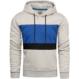Bluza męska szara z kapturem Recea
