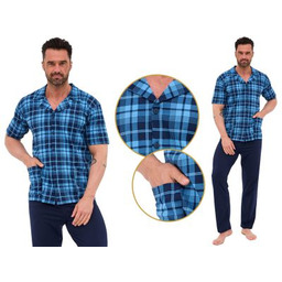 Cornette Piżama męska EDWARD: niebieski/granatowy