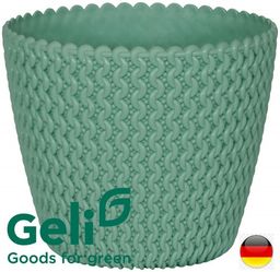 Zielona donica Hipster 22x18cm 5l