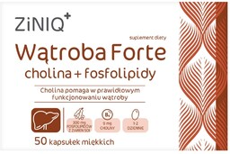 ZINIQ Wątroba Forte cholina + fosfolipidy, 50 kapsułek