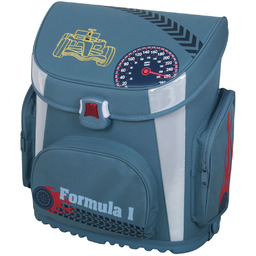 Tornister szkolny dla chłopca, samochody, niebieski, Titanum Tiger