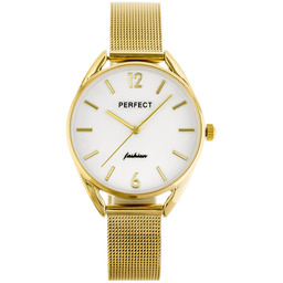 ZEGAREK DAMSKI złoty PERFECT F347 (zp953b) + BOX