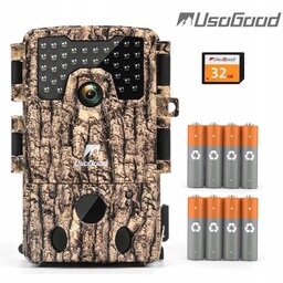 KAMERA MYŚLIWSKA 48MP 4K NOKTOWIZOR KARTA SD 32GB