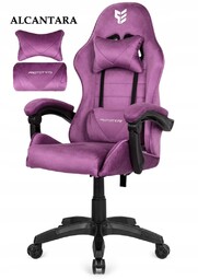 Fotel obrotowy gamingowy Hero Enzo Purple Alcantara